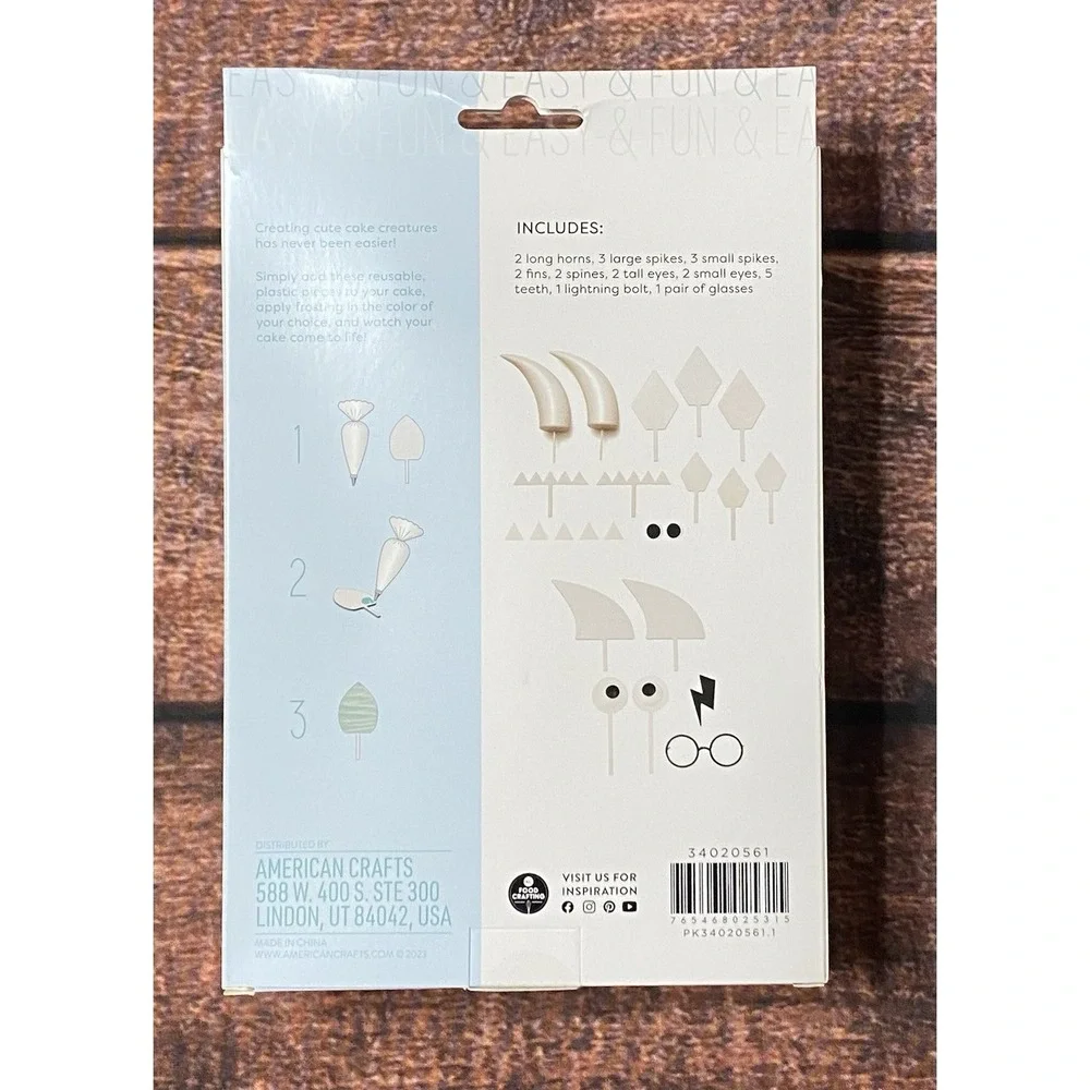 The Sweetshop Cake Decor Face Kit (23 Piece) buy American Crafts Reusable (New)